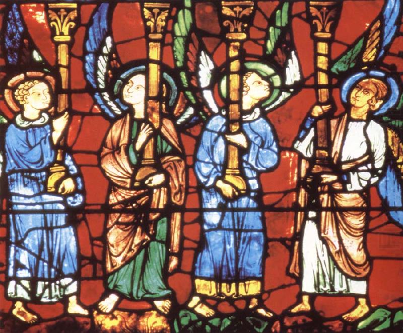 Angels from Notre Dame de la Belle Verriere, unknow artist